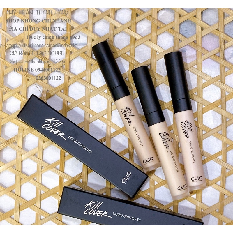 CHE KHUYẾT ĐIỂM CLIO KILL COVER LIQUID CONCEALER