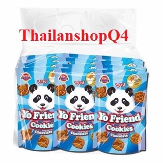 Lốc 12 gói bánh gấu socola chấm kem sữa Yo friend thái lan