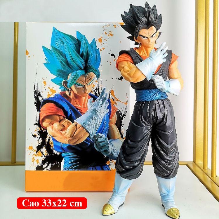 Mô hình 7 viên ngọc rồng Songoku Vegito tóc xanh ,tóc vàng hàng siêu chất cao 33 cm , figure 7 dragon ball