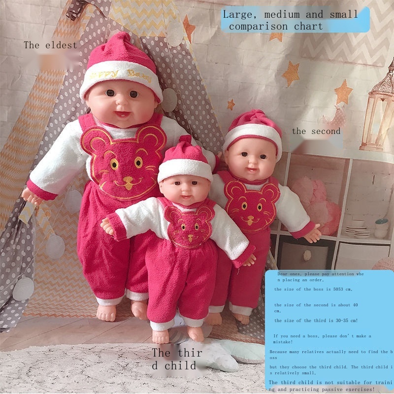 Búp Bê Nhồi Bông Mềm Mại 40cm Biết Nói Dễ Thương Cho Bé