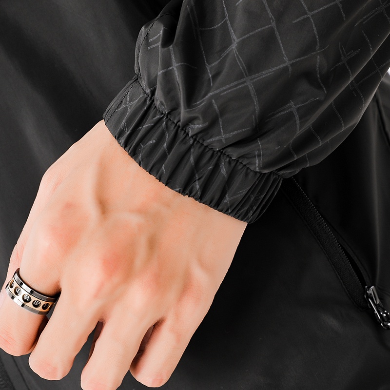 Áo Khoác Gió Adidas Màu Trơn Phối Khóa Kéo Thời Trang Cho Cặp Đôi