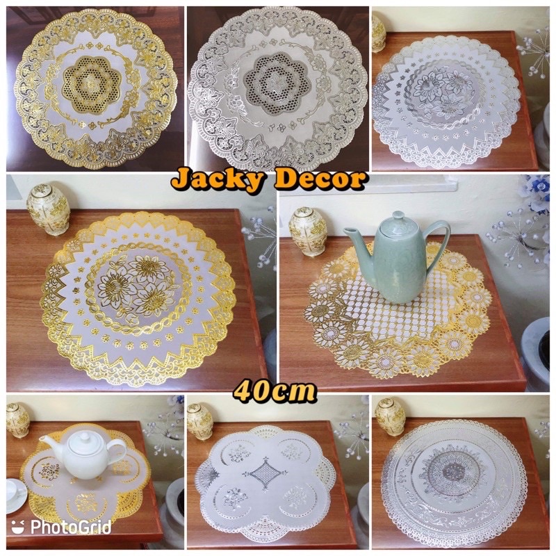 Khăn Trải Bàn Tròn Nhựa PVC trải bàn phòng khách, bàn ăn, lót lọ hoa, lót kệ tivi, tủ lạnh, lót bát đĩa