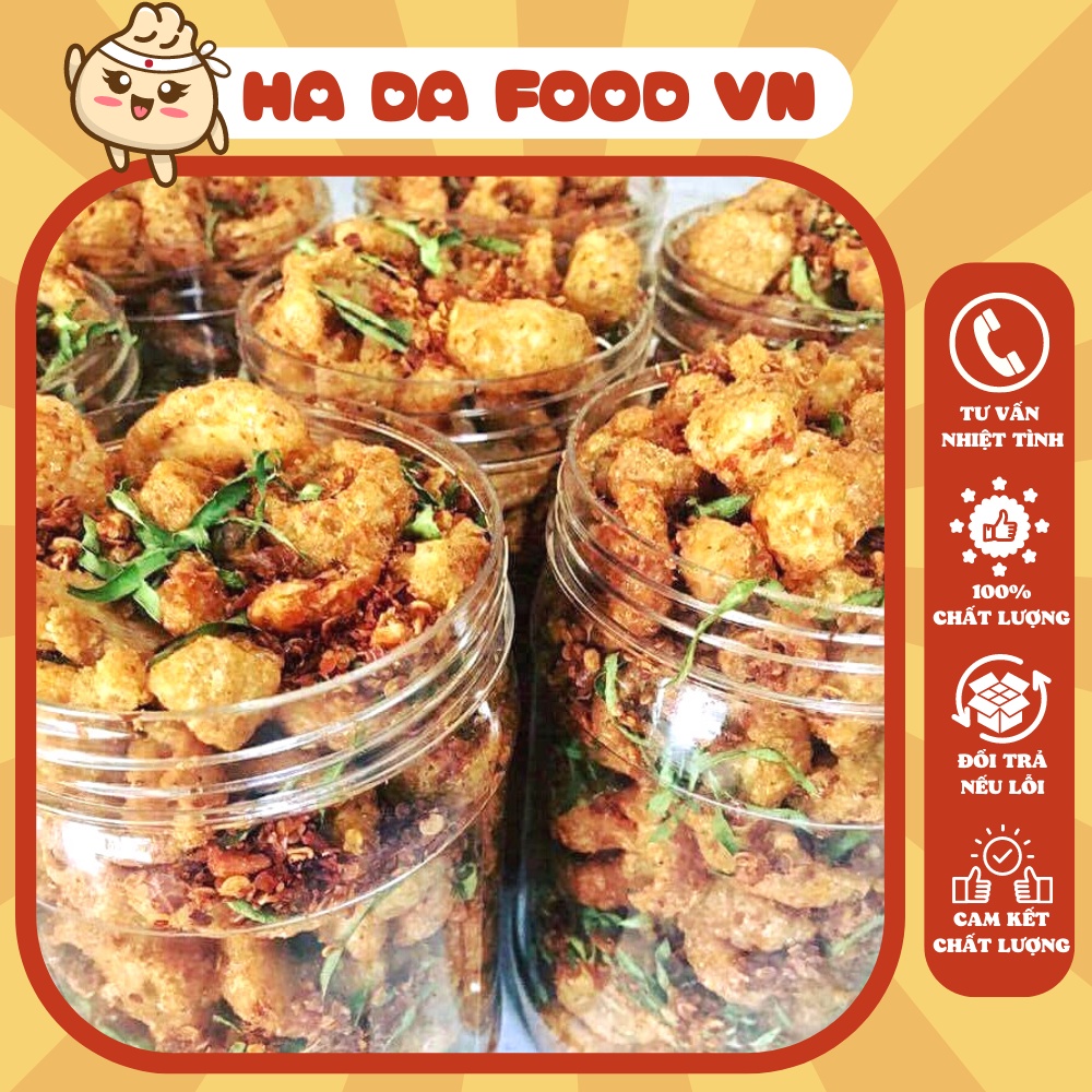 Da Heo Quay Giòn 2 Vị Mắm Hành Và Tỏi Ớt Giòn Rụm Hũ 160