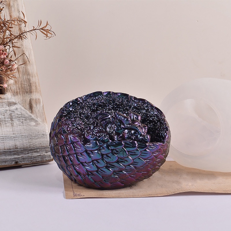 Khuôn Silicon Làm Xà Phòng Thủ Công Hình Trứng Khủng Long