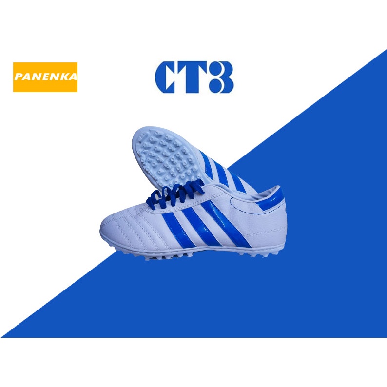 Giày Bóng Đá, Giày CT3 chính hãng loại 1, giày 3 sọc  Đế Nhựa Dẻo, Gót Da mềm, Mix từng màu dây đẹp