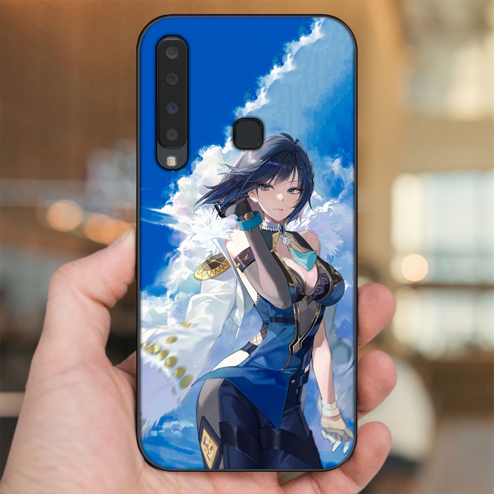 Ốp lưng Samsung A9 2018 viền đen in hình Yelan Genshin Impact