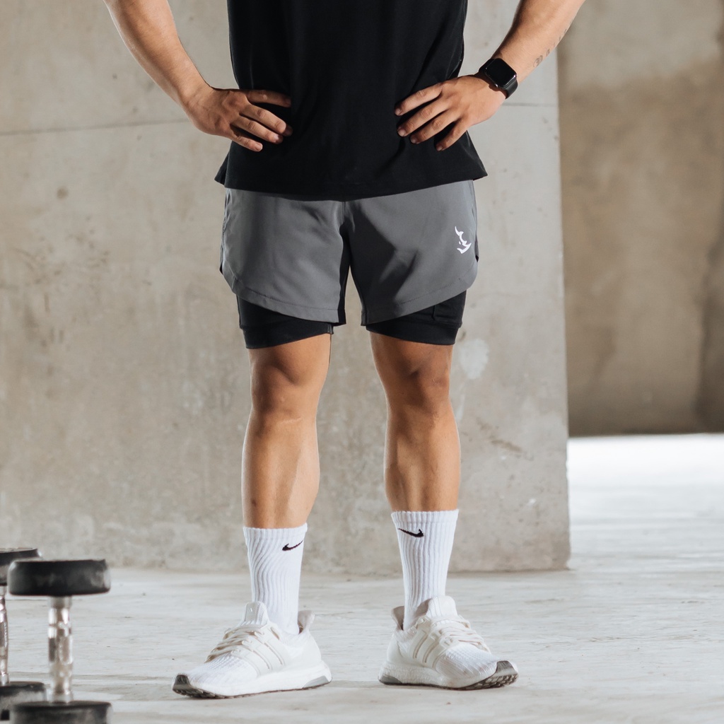 [GIẢM SỐC] Quần Đùi Gió Nam 2 Lớp - QS8