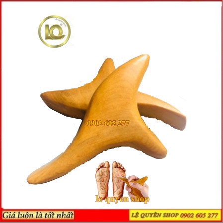 Dụng Cụ Day Ấn Huyệt Massage Tam Giác Bằng Gỗ Thơm - Hỗ Trợ Giảm Đau Xương Khớp