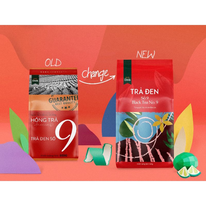 Trà olong và Trà đen số 9 hiệu Dans 500g