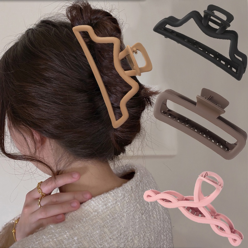 Kẹp tóc nhựa HAIMEIKANG hình đơn giản ngọt ngào cho nữ