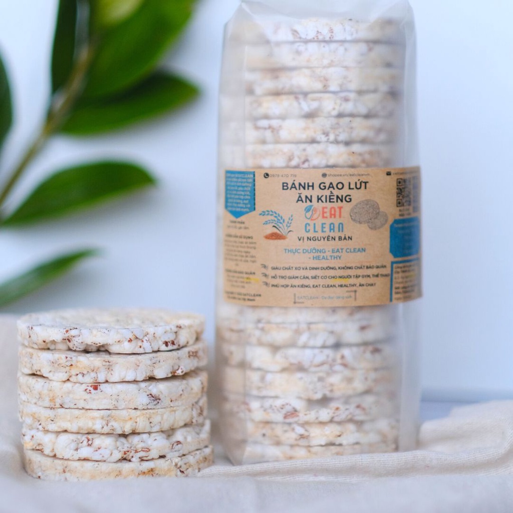 Combo 6 gói Bánh gạo lứt EATCLEAN - Ăn kiêng, Giảm cân, Thực dưỡng, Lành mạnh, Healthy, Eat Clean