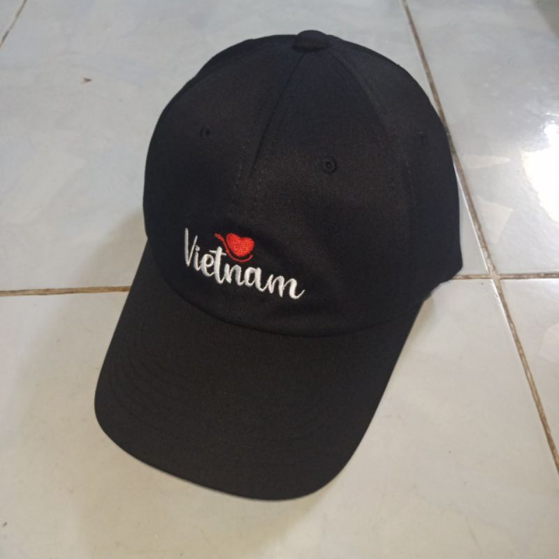 Nón ,Mũ Lưỡi Trai  Unisex Thêu Chữ VIET NAM ,MADE IN VIETNAM