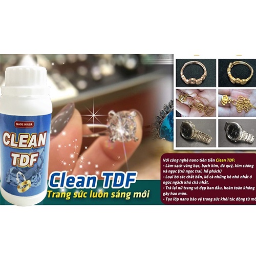 COMBO 10 CHAI NƯỚC TẨY NỮ TRANG, VÀNG, BẠC, TRANG SỨC TDF 300ML