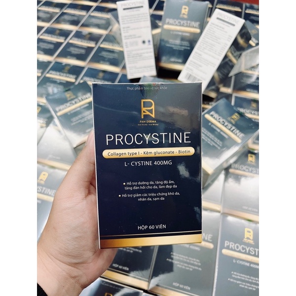 Procystine Viên uống giảm mụn trắng da đẹp tóc Procystine 60 viên Mẫu mới
