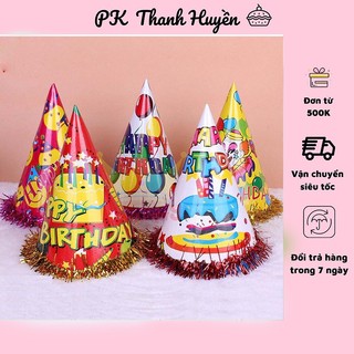 Phụ kiện trang trí bánh sinh nhật, bánh kem - mũ kim tuyến