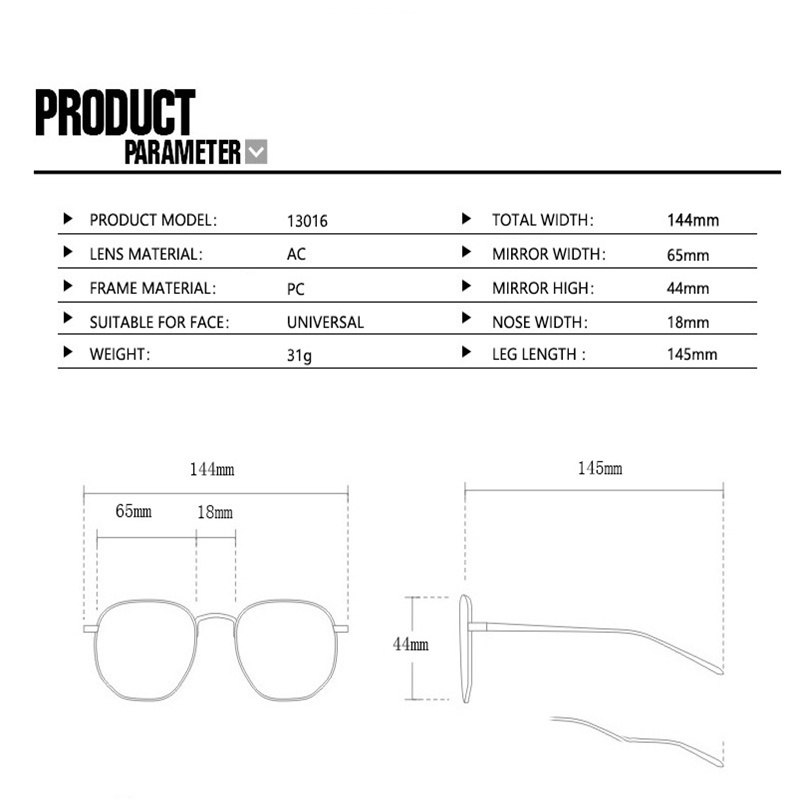 Kính Mát Gọng Oval Phong Cách Âu Mỹ Cổ Điển Dành Cho Nữ