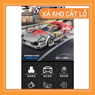 Bộ lắp ráp lego siêu xe vui nhộn cho bé, xếp hình oto quá rẻ