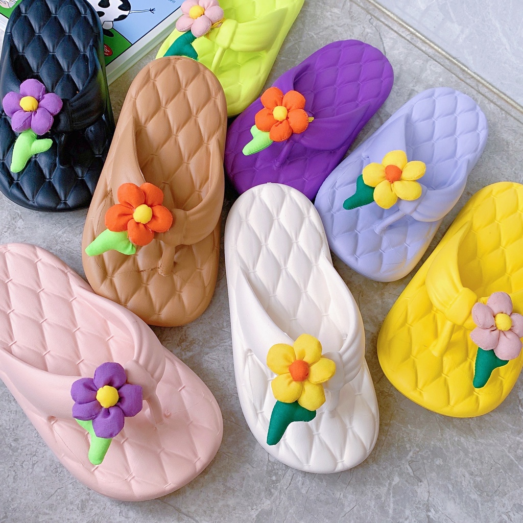 Dép lê MARTINI đế mềm họa tiết bông hoa dễ thương nhiều màu xinh đẹp cho nữ sinh