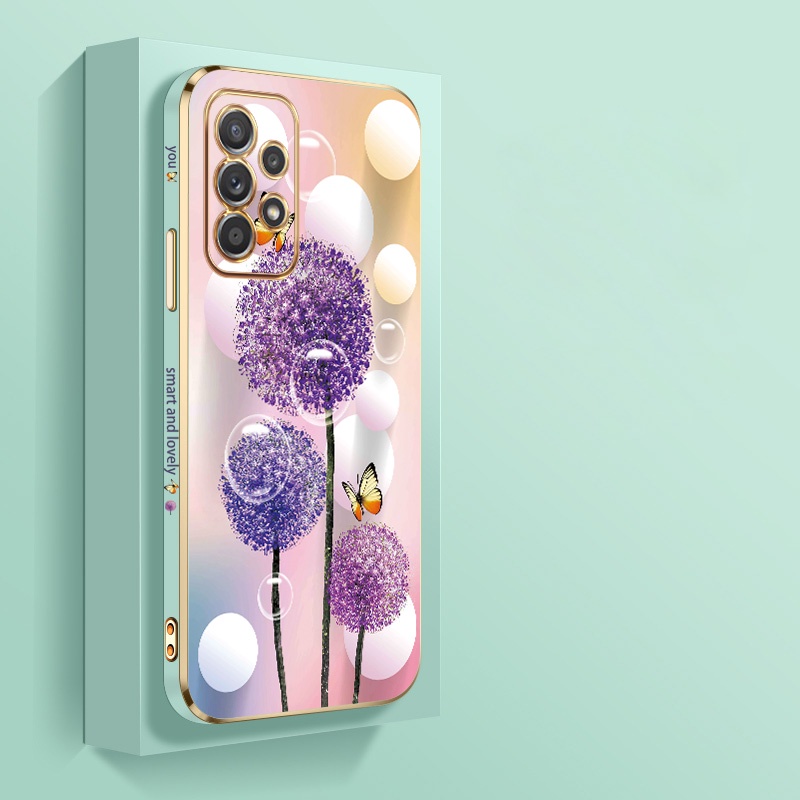 Ốp Điện Thoại Silicon Mềm Hình Hoa Bồ Công Anh Cho Samsung Galaxy A14 A34 A54 5G A73 A53 A33 5G