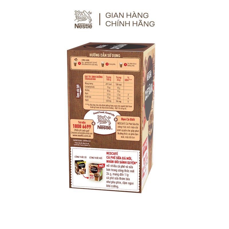 Cafe sữa Nescafe sữa đá