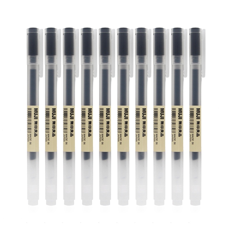 MUJI Bút Mực Đen Ngòi 0.38 / 0.5mm Kiểu Nhật Bản