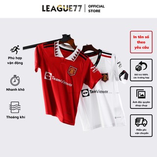 Áo đá bóng trẻ con Manchester United leaguestore 22/23 - bộ quần áo đá bóng trẻ em mu vải thái dệt mịn