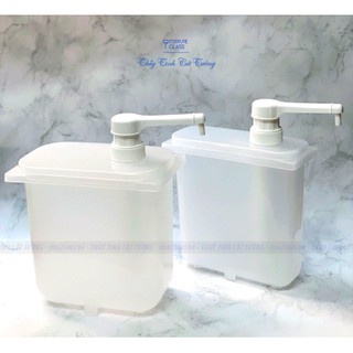 Bình nhựa đựng siro vòi bơm 30ml cao cấp, tiện dụng 1 lít/ 2 lít