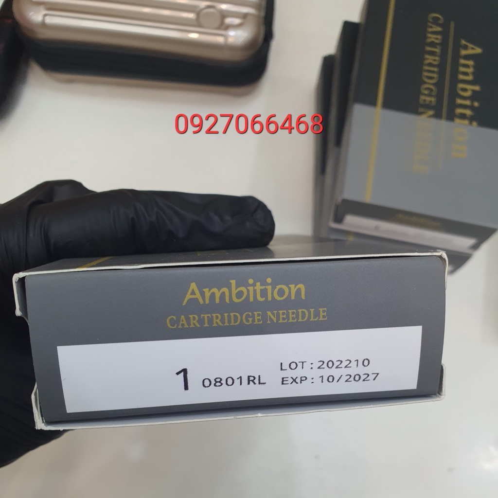 Kim máy Pen, thương hiệu Ambition, kim màu xám khói dùng cho thợ xăm chuyên nghiệp