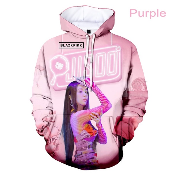 Áo Hoodie In Hình Nhóm Nhạc Blackpink 3D Thời Trang Thu Đông