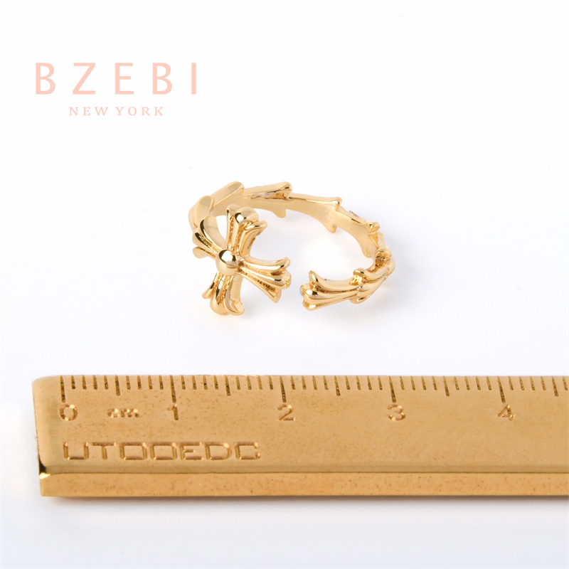 Nhẫn Chrome Hearts Mạ Vàng 18K Thập Nhẫn Hình Trái Tim Thời Trang Không Gây Dị Ứng 4r