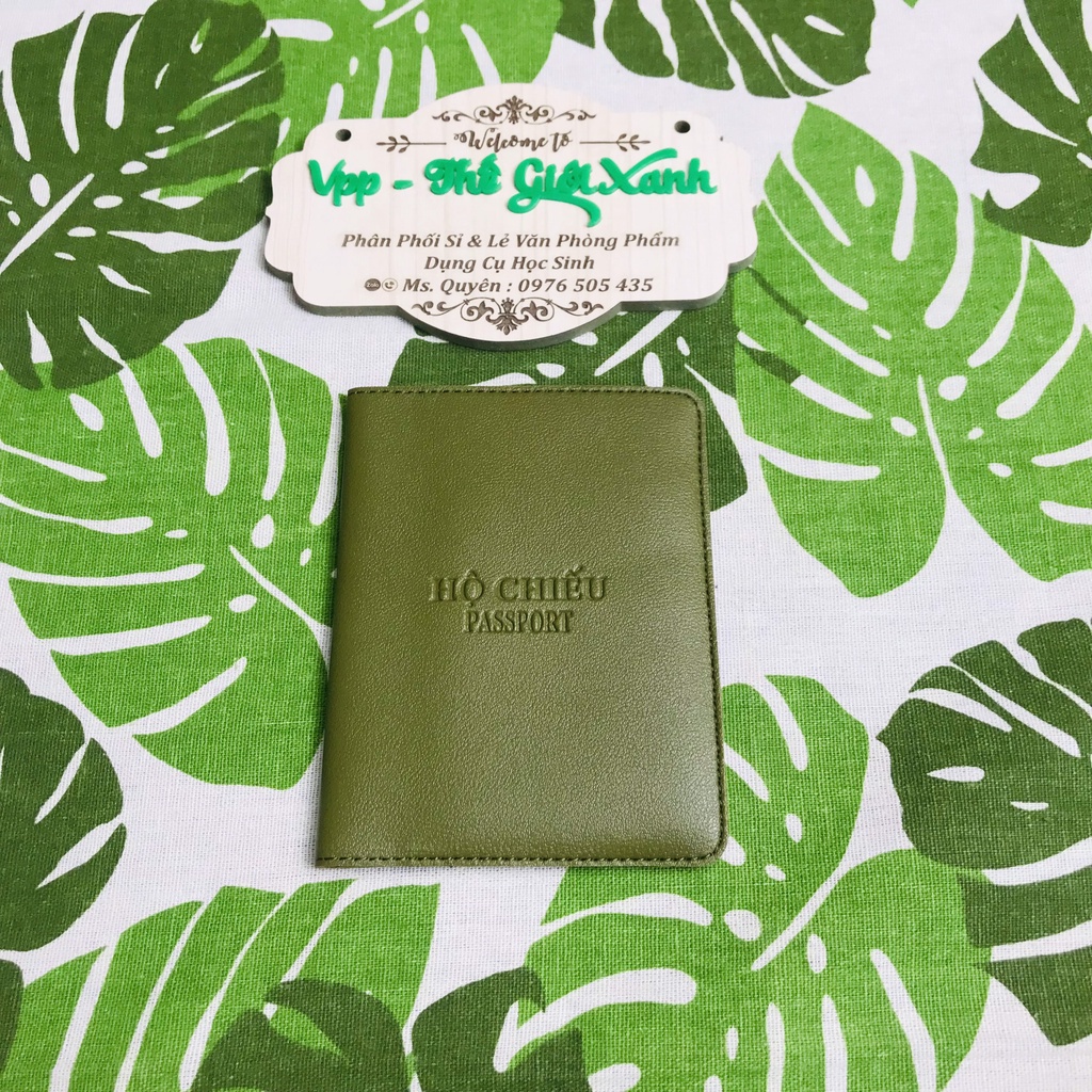 VÍ ĐỰNG HỘ CHIẾU/VÍ ĐỰNG PASSPORT 2 NGĂN (11*14CM)