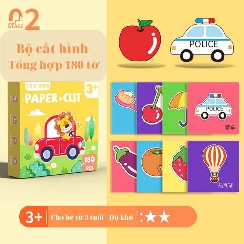 Đồ chơi cắt giấy thủ công tạo hình cho bé