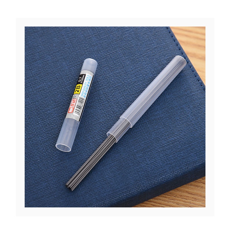 Bút Chì Kim Bấm Guangbo 14001D 0.5, 0.7mm (HÀNG CHÍNH HÃNG), Bút chì bấm 2B có tẩy - Loki