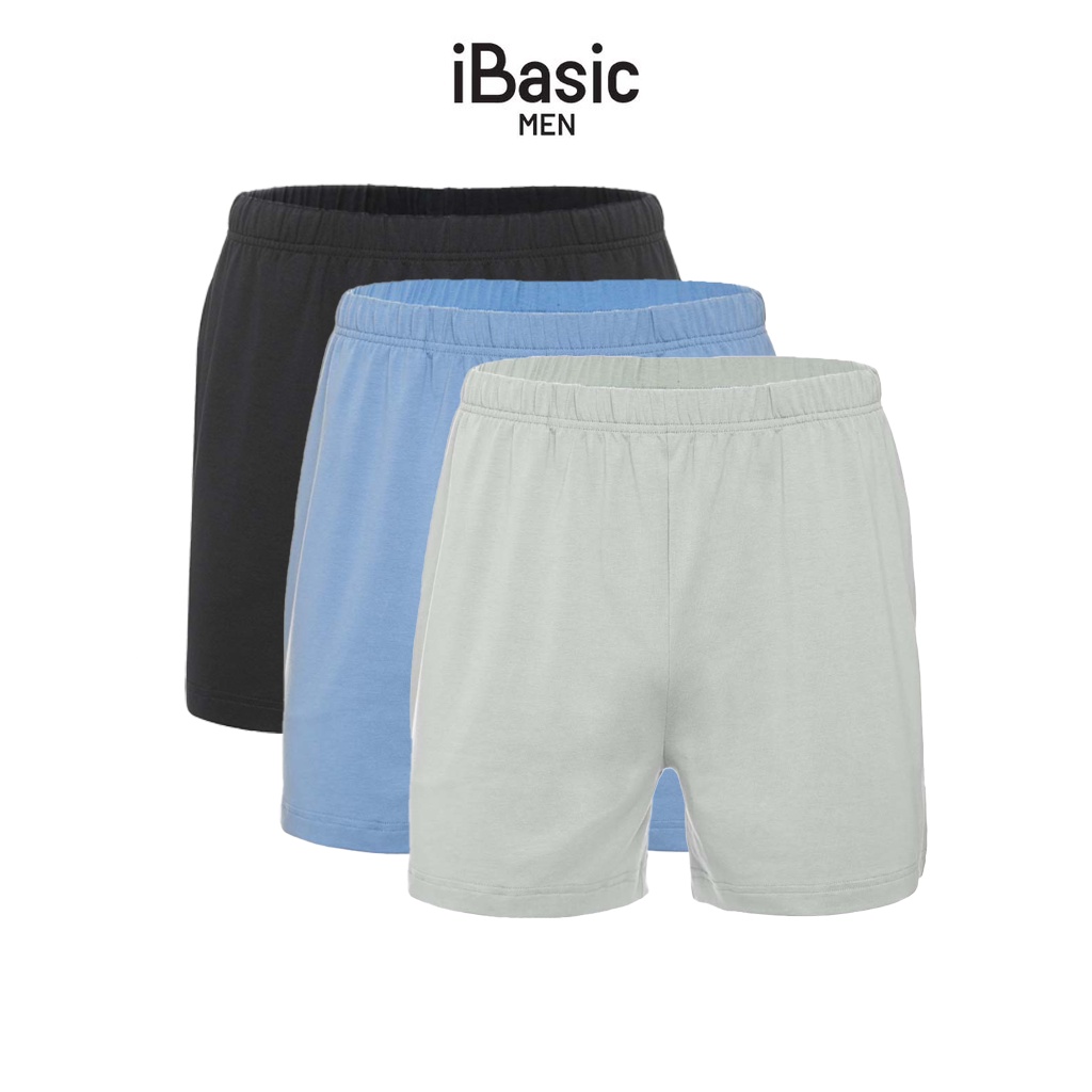  Combo 3 quần đùi nam mặc nhà daily iBasic SHM005