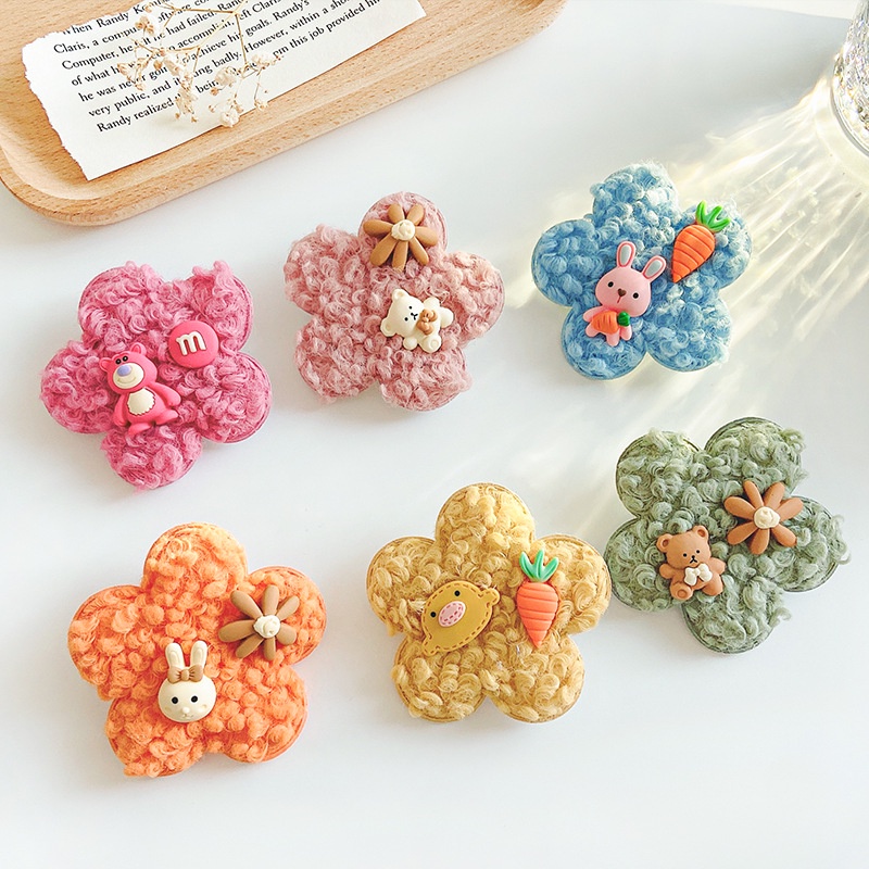 Kẹp Tóc Hình Chú Gấu Hoạt Hình Phong Cách Hàn Quốc Dễ Thương Cho Bé Gái