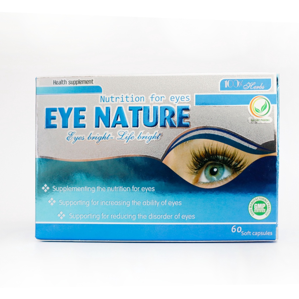 Viên Bổ Mắt Eye Nature Lutein 25mg Hỗ Trợ Tăng Cường Thị Lực Cho Người Lớn Trẻ Nhỏ - Greenmec
