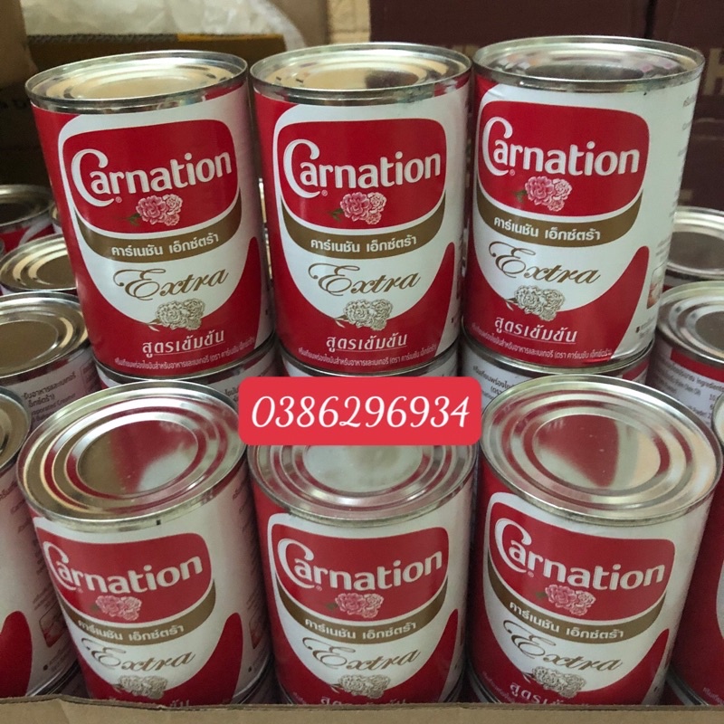 Sữa Tam Hoa Carnation  Thái Lan 385g/ Lon. Tăng Độ Béo Ngậy Cho Trà Sữa