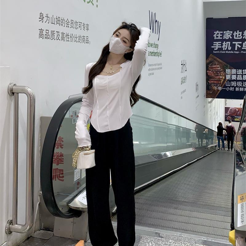 Áo Croptop Tay Dài Plus Size Quyến Rũ