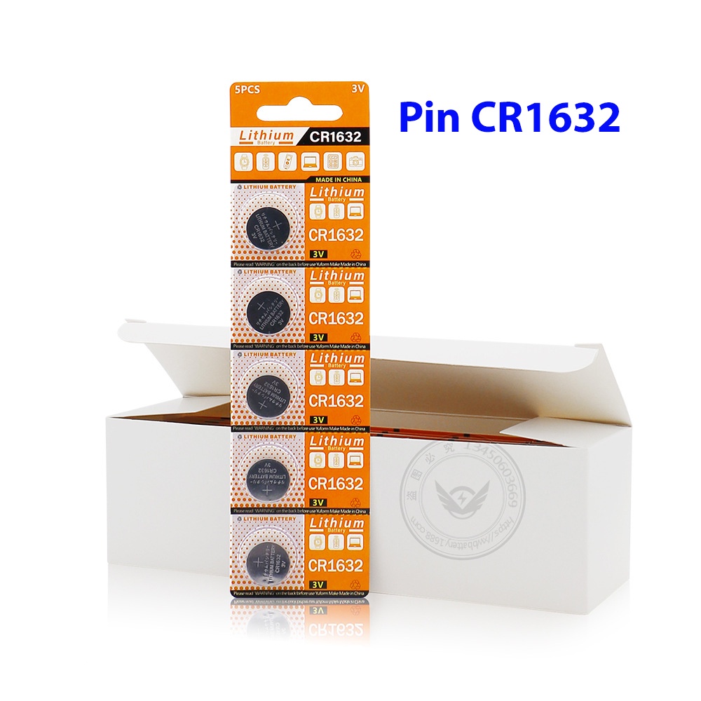 Pin cúc áo CR1632, pin cảm biến áp suất lốp, chìa khóa ô tô... 3V LITHIUM