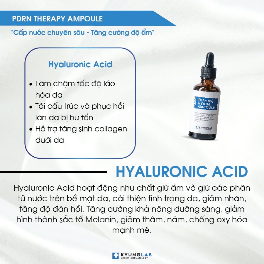 Serum HA B5 KyungLab Hydra Ampoule cấp ẩm cấp nước căng bóng sáng da 50ml