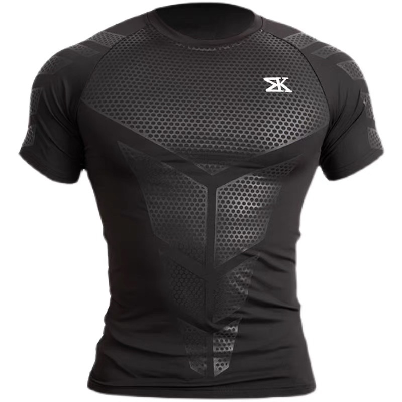 Áo Tập GYM Body ZK Tay Ngắn Thun Mát Co Giản