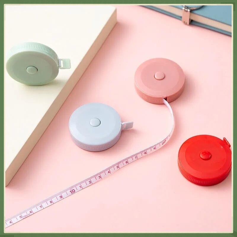Thước đo băng mềm Băng đo băng di động di động Băng đo băng đơn giản Đo băng keo mềm [Dài 1,8m] Băng