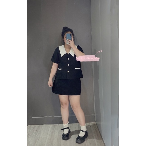 Áo sơ mi bigsize cúc siêu xịn 60-90kg