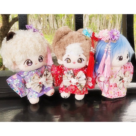 Outfit doll 10cm 20cm 40cm - Quần áo búp bê 20cm - Outfit kimono, áo thun, áo hoodie cho doll