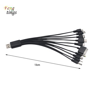 Dây Cáp Sạc USB Đa Năng 10 Trong 1