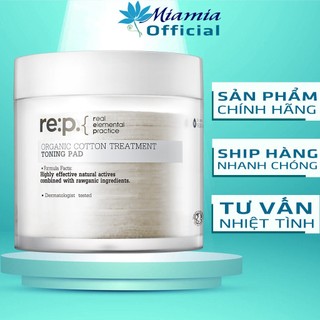 Toner Tẩy Da Chết RE:P Organic Cotton Treatment Toning Pad Phục Hồi Da Sau Mụn 90 miếng [NHẬP KHẨU CHÍNH HÃNG]