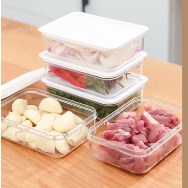Hộp nhựa đựng thực phẩm trong tủ lạnh bảo quản tươi hộp lưu trữ đông lạnh trong suốt babo (TC22)