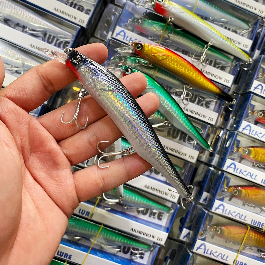 Mồi lure Alkall Minnow 115