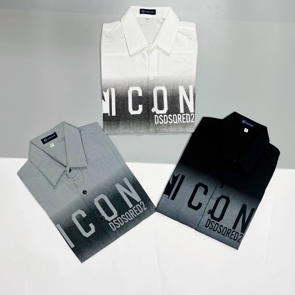 Áo sơ mi nam tay ngắn vải đũi hàn chất mềm mịn ép 3D mẫu mới 3 màu HOT TREND cao cấp-AHFASHION