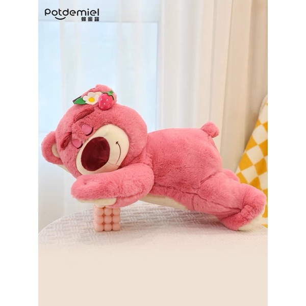 Gấu bông dâu tây Lotso ngủ thơm mùi dâu - Toy Story3 chính hãng Disney Potdemiel 2022 cao cấp